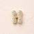 1 Pc/Package 13x10.5x4.5mm 13x11x4.5mm 13x9x4.5mm 10x1.8mm Copper Zircon 18K Gold Plated Letter Polished Beads