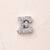 1 Pc/Package 13x10.5x4.5mm 13x11x4.5mm 13x9x4.5mm 10x1.8mm Copper Zircon White Gold Plated Letter Polished Beads