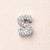 1 Pc/Package 13x10.5x4.5mm 13x11x4.5mm 13x9x4.5mm 10x1.8mm Copper Zircon White Gold Plated Letter Polished Beads