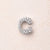 1 Pc/Package 13x10.5x4.5mm 13x11x4.5mm 13x9x4.5mm 10x1.8mm Copper Zircon White Gold Plated Letter Polished Beads