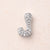 1 Pc/Package 13x10.5x4.5mm 13x11x4.5mm 13x9x4.5mm 10x1.8mm Copper Zircon White Gold Plated Letter Polished Beads