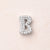 1 Pc/Package 13x10.5x4.5mm 13x11x4.5mm 13x9x4.5mm 10x1.8mm Copper Zircon White Gold Plated Letter Polished Beads