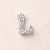 1 Pc/Package 13x10.5x4.5mm 13x11x4.5mm 13x9x4.5mm 10x1.8mm Copper Zircon White Gold Plated Letter Polished Beads