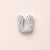 1 Pc/Package 13x10.5x4.5mm 13x11x4.5mm 13x9x4.5mm 10x1.8mm Copper Zircon White Gold Plated Letter Polished Beads