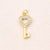 1 Pc/Package 14.5x12mm 18x11mm 18x9mm Hole 3~3.9mm Copper Zircon 18K Gold Plated Heart Shape Key Lock Polished Pendant