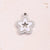 1 Pc/Package 15x12.5mm Hole 1~1.9mm 304 Stainless Steel Shell 18K Gold Plated Star Simple Solid Color Polished Pendant