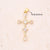 1 Pc/Package 15x12mm 24x14.5mm 25.5x16mm 5x1.5mm 5x3mm Copper Zircon 18K Gold Plated Cross Polished Pendant