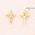 1 Pc/Package 15x12mm 24x14.5mm 25.5x16mm 5x1.5mm 5x3mm Copper Zircon 18K Gold Plated Cross Polished Pendant