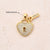 1 Pc/Package 15x8mm 17.5x10.5mm 19x11mm 4.5X4.5mm 5x3mm 7x5mm Copper Zircon 18K Gold Plated Letter Heart Shape Lock Polished Pendant