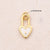 1 Pc/Package 15x8mm 17.5x10.5mm 19x11mm 4.5X4.5mm 5x3mm 7x5mm Copper Zircon 18K Gold Plated Letter Heart Shape Lock Polished Pendant