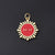 1 Pc/Package 16x13.5mm 20x17.5mm Hole 3~3.9mm Copper 18K Gold Plated Sun Solid Color Polished Pendant