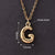 1 Pc/Package 18x12mm 18x11mm 18x13mm Hole 3~3.9mm Copper Gold Plated Letter Polished Pendant Chain