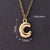 1 Pc/Package 18x12mm 18x11mm 18x13mm Hole 3~3.9mm Copper Gold Plated Letter Polished Pendant Chain