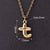 1 Pc/Package 18x12mm 18x11mm 18x13mm Hole 3~3.9mm Copper Gold Plated Letter Polished Pendant Chain