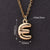 1 Pc/Package 18x12mm 18x11mm 18x13mm Hole 3~3.9mm Copper Gold Plated Letter Polished Pendant Chain