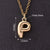 1 Pc/Package 18x12mm 18x11mm 18x13mm Hole 3~3.9mm Copper Gold Plated Letter Polished Pendant Chain