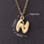 1 Pc/Package 18x12mm 18x11mm 18x13mm Hole 3~3.9mm Copper Gold Plated Letter Polished Pendant Chain