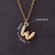 1 Pc/Package 18x12mm 18x11mm 18x13mm Hole 3~3.9mm Copper Gold Plated Letter Polished Pendant Chain