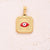 1 Pc/Package 18x15mm 6x3mm 304 Stainless Steel 18K Gold Plated Devil's Eye Square Polished Pendant