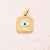 1 Pc/Package 18x15mm 6x3mm 304 Stainless Steel 18K Gold Plated Devil's Eye Square Polished Pendant