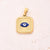 1 Pc/Package 18x15mm 6x3mm 304 Stainless Steel 18K Gold Plated Devil's Eye Square Polished Pendant