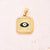 1 Pc/Package 18x15mm 6x3mm 304 Stainless Steel 18K Gold Plated Devil's Eye Square Polished Pendant