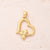 1 Pc/Package 18x20x3mm 27x21x3mm 29x20x3mm 6x3mm 304 Stainless Steel 18K Gold Plated Round Heart Shape Rhombus Polished Pendant