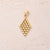 1 Pc/Package 19x18x3mm 24.5x21x3mm 27x15x3mm 6x3mm 304 Stainless Steel 18K Gold Plated Triangle Round Rhombus Polished Pendant