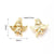 1 Pc/Package 20.5x17mm 20x20mm 22.5x19mm Hole 1~1.9mm Hole 2~2.9mm Hole 3~3.9mm Copper Zircon Gold Plated Angel Heart Shape Wings Polished Pendant