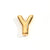 1 Pc/Package 20x14mm 20x17mm 22x16mm Hole 2~2.9mm 304 Stainless Steel 18K Gold Plated Letter Polished Beads