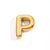 1 Pc/Package 20x14mm 20x17mm 22x16mm Hole 2~2.9mm 304 Stainless Steel 18K Gold Plated Letter Polished Beads