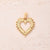 1 Pc/Package 23x20x2.5mm 24x21x2.5mm 26x18x2.5mm 6x3mm 304 Stainless Steel 18K Gold Plated Round Heart Shape Rhombus Polished Pendant