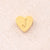 1 Pc/Package 7x8mm Hole 2~2.9mm 304 Stainless Steel 18K Gold Plated Letter Heart Shape Polished Beads