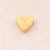 1 Pc/Package 7x8mm Hole 2~2.9mm 304 Stainless Steel 18K Gold Plated Letter Heart Shape Polished Beads