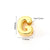 1 Pc/Package 9.5x6mm 9.5x7.5mm 9.5x8mm 7x2mm Copper 18K Gold Plated Letter Bubble Polished Beads