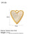 1 Piece 10*13mm 10 * 15mm 25*27MM 304 Stainless Steel Shell Zircon Starfish Heart Shape Eye Pendant