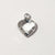 1 Piece 10*13mm Copper Glass Birthstone Heart Shape Pendant