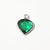 1 Piece 10*13mm Copper Glass Birthstone Heart Shape Pendant