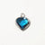 1 Piece 10*13mm Copper Glass Birthstone Heart Shape Pendant