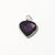 1 Piece 10*13mm Copper Glass Birthstone Heart Shape Pendant