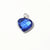 1 Piece 10*13mm Copper Glass Birthstone Heart Shape Pendant