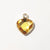 1 Piece 10*13mm Copper Glass Birthstone Heart Shape Pendant