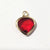 1 Piece 10*13mm Copper Glass Birthstone Heart Shape Pendant