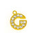 1 Piece 10*14.3mm Hole 2~2.9mm Alloy Rhinestones Letter Polished Pendant