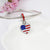 1 Piece 10 * 15mm Alloy National Flag Pendant