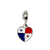 1 Piece 10 * 15mm Alloy National Flag Pendant