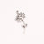 1 Piece 10 * 20mm 304 Stainless Steel Flower Pendant