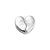 1 Piece 10*2mm Alloy Letter Heart Shape Key Polished Beads