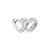 1 Piece 10*2mm Alloy Letter Heart Shape Key Polished Beads