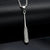 1 Piece 10*64mm 60cm Titanium Steel Rhinestones Printing Pendant Chain